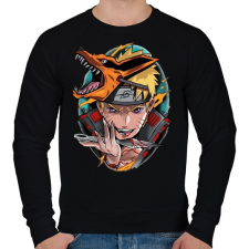 PRINTFASHION Naruto Kyuubi - Férfi pulóver - Fekete férfi pulóver, kardigán