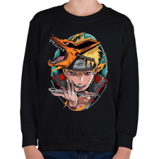 PRINTFASHION Naruto Kyuubi - Gyerek pulóver - Fekete gyerek pulóver, kardigán