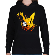 PRINTFASHION Naruto kyuubi - Női kapucnis pulóver - Fekete