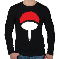 PRINTFASHION Naruto logo - Férfi hosszú ujjú póló - Fekete férfi póló