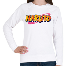 PRINTFASHION Naruto logo - Női pulóver - Fehér