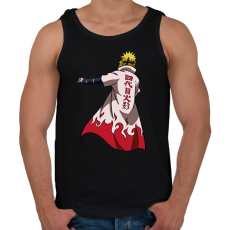 PRINTFASHION Naruto Minato - Férfi atléta - Fekete