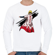 PRINTFASHION Naruto Minoto - Férfi pulóver - Fehér férfi pulóver, kardigán