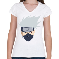 PRINTFASHION Naruto - Női V-nyakú póló - Fehér