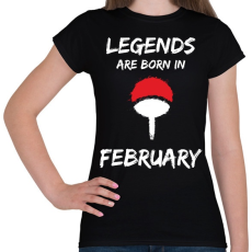 PRINTFASHION Naruto szülinap - Február - Női póló - Fekete