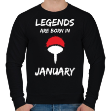 PRINTFASHION Naruto szülinap - Január - Férfi pulóver - Fekete férfi pulóver, kardigán