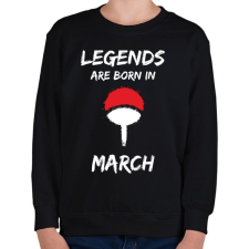 PRINTFASHION Naruto szülinap - Március - Gyerek pulóver - Fekete gyerek pulóver, kardigán