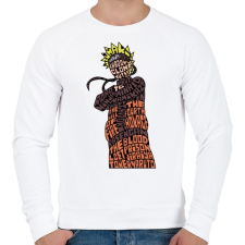 PRINTFASHION Naruto Uzumaki - Férfi pulóver - Fehér férfi pulóver, kardigán