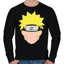 PRINTFASHION Naruto Uzumaki - Férfi pulóver - Fekete férfi pulóver, kardigán