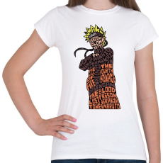 PRINTFASHION Naruto Uzumaki - Női póló - Fehér