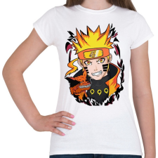 PRINTFASHION Naruto Uzumaki - Női póló - Fehér női póló