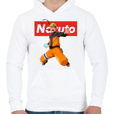 PRINTFASHION Naruto Uzumaki Rasengan - Férfi kapucnis pulóver - Fehér férfi pulóver, kardigán