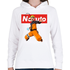 PRINTFASHION Naruto Uzumaki Rasengan - Női kapucnis pulóver - Fehér női pulóver, kardigán