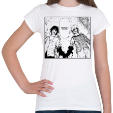 PRINTFASHION Naruto vs Sasuke - Női póló - Fehér