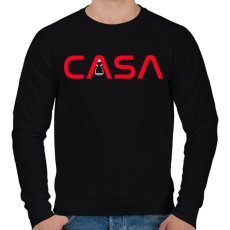 PRINTFASHION NASA - A nagy pénzrablás - Férfi pulóver - Fekete