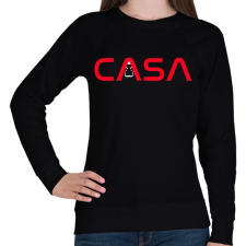 PRINTFASHION NASA - A nagy pénzrablás - Női pulóver - Fekete női pulóver, kardigán