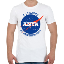 PRINTFASHION Nasa Anya - Férfi póló - Fehér férfi póló