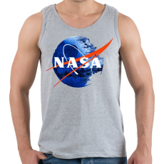 PRINTFASHION NASA Halálcsillag logo - Férfi atléta - Sport szürke