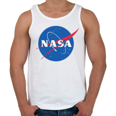 PRINTFASHION NASA logo - Férfi atléta - Fehér
