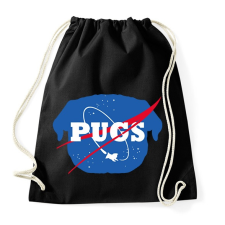 PRINTFASHION Nasa mopsz - Sportzsák, Tornazsák - Fekete tornazsák