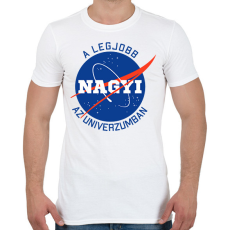 PRINTFASHION Nasa Nagymama - Férfi póló - Fehér
