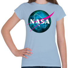 PRINTFASHION NASA NEBULA - Női póló - Világoskék női póló