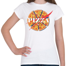 PRINTFASHION Nasa Pizza - Női póló - Fehér