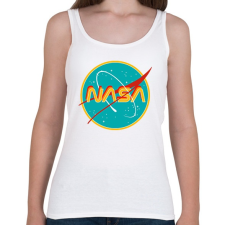 PRINTFASHION Nasa retro - Női atléta - Fehér női trikó