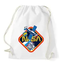 PRINTFASHION NASA space - Sportzsák, Tornazsák - Fehér tornazsák