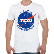 PRINTFASHION Nasa Tesó - Férfi póló - Fehér férfi póló