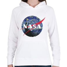 PRINTFASHION NASA (Van Gogh) - Női kapucnis pulóver - Fehér