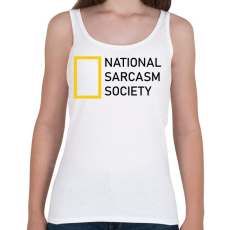 PRINTFASHION National Sarcasm Society - Black - Női atléta - Fehér