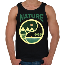 PRINTFASHION Nature jin jang - Férfi atléta - Fekete atléta, trikó