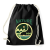 PRINTFASHION Nature jin jang - Sportzsák, Tornazsák - Fekete
