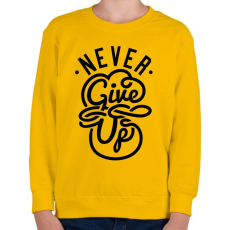 PRINTFASHION Ne add fel - Gyerek pulóver - Sárga