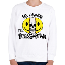 PRINTFASHION Ne akarj - Gyerek pulóver - Fehér gyerek pulóver, kardigán