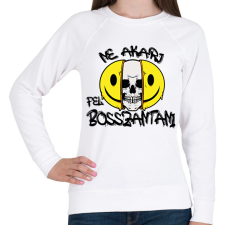 PRINTFASHION Ne akarj - Női pulóver - Fehér női pulóver, kardigán