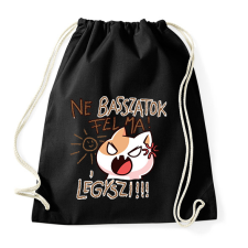 PRINTFASHION Ne basszatok fel ma! Légyszi! - Sportzsák, Tornazsák - Fekete tornazsák
