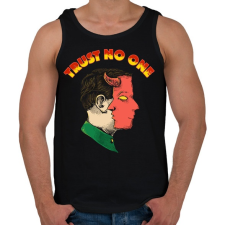 PRINTFASHION Ne bízz meg senkiben - Férfi atléta - Fekete atléta, trikó