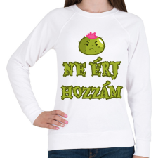 PRINTFASHION Ne érj hozzám - Női pulóver - Fehér női pulóver, kardigán