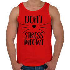 PRINTFASHION Ne idegeskedj miau - Férfi atléta - Piros atléta, trikó