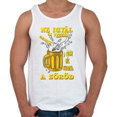 PRINTFASHION Ne igyál és vezess - Férfi atléta - Fehér