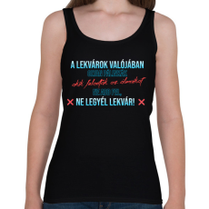 PRINTFASHION Ne legyél lekvár - Női atléta - Fekete