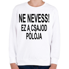 PRINTFASHION Ne nevess! - Gyerek pulóver - Fehér gyerek pulóver, kardigán