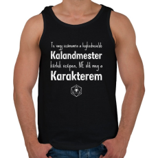 PRINTFASHION Ne öld meg a karakterem! - Férfi atléta - Fekete