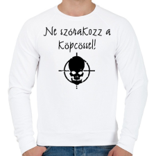 PRINTFASHION ne szórakozz a köpcössel - Férfi pulóver - Fehér férfi pulóver, kardigán