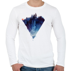 PRINTFASHION Near to the edge - Férfi hosszú ujjú póló - Fehér