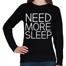 PRINTFASHION Need More Sleep - Női pulóver - Fekete női pulóver, kardigán