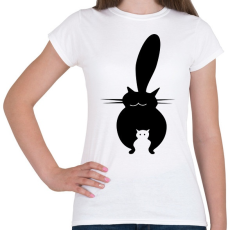 PRINTFASHION negatívtércicák - Női póló - Fehér