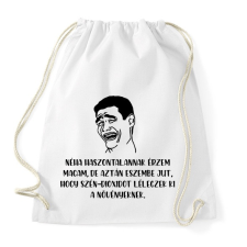 PRINTFASHION Néha haszontalannak érzem magam - Sportzsák, Tornazsák - Fehér tornazsák